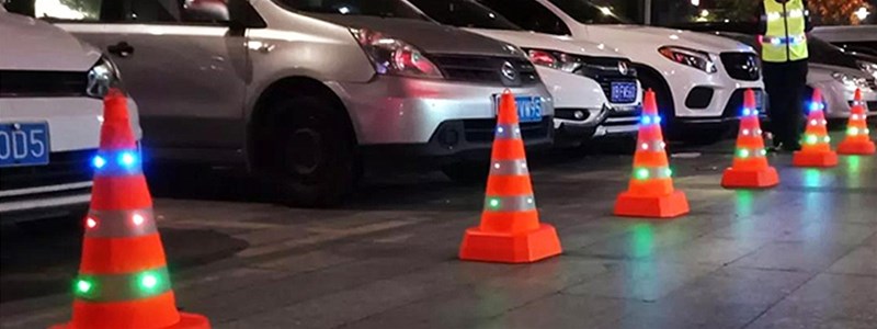 led发光伸缩路锥，夜间交通安全防控神器！